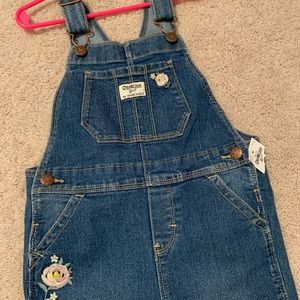 NWT - Girls Oshkosh Denim Overalls